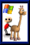 Giraffe }{unter